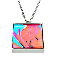 Loving Peonies (single flower), Pendant