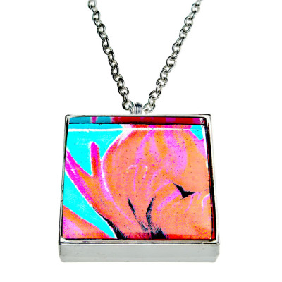 Loving Peonies (single flower), Pendant